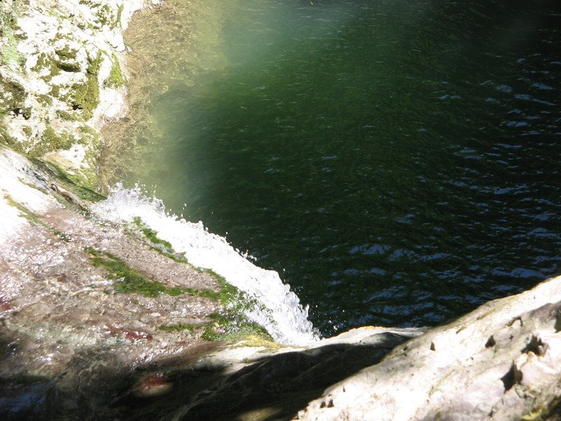 Водопад Ажек вид с верху